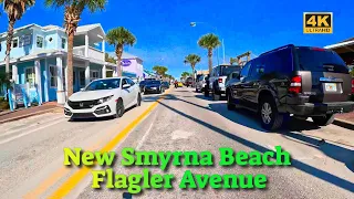 Entering Flagler Avenue New Smyrna Beach FL [4k]