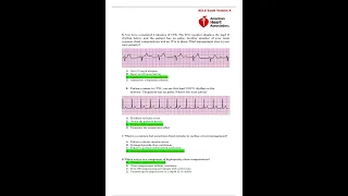 ACLS EXAM VERSION A 50 QUESTIONS AND ANSWERS WITH COMPLETE SOLUTION RATED A