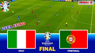 ITALY vs PORTUGAL - UEFA EURO 2024 FINAL | FULL MATCH ALL GOALS | PES GAMEPLAY PC