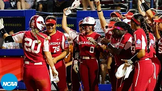 Oklahoma vs. Texas: 2022 WCWS softball finals Game 1 highlights