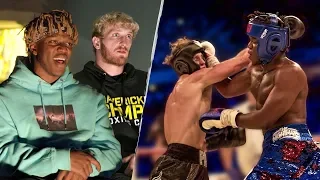 KSI & Logan Paul Rewatch The First Boxing Fight - 40 Days