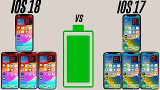 iOS 18 vs iOS 17 BATTERY Test on iPhone 14, 13, 12, & 11