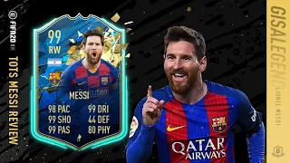 FIFA 20 TOTS Lionel Messi Player Review (99) W/Gameplay & In-Game Stats