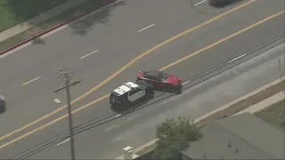 LASD deputies t-bone reportedly stolen vehicle following pursuit in West Covina area