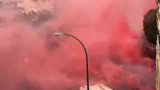 Recibimiento al Sevilla semifinales de Europa league