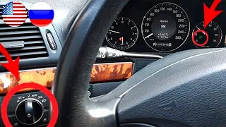 Mercedes W211, W219. How to Turn Off Automatic Inclusion of LOW BEAM in the Daytime / Daylight W211