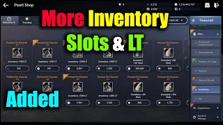 Black Desert Mobile More Inventory Slot & LT Added in Cash Shop