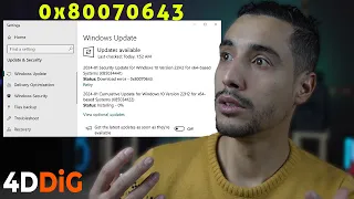 [Windows] Échec de la mise à jour KB5034441 ! Comment réparer l'erreur 0x80070643 | Tenorshare 4DDiG