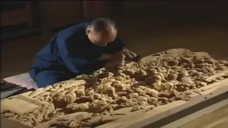 Incredible Edo wood Sculpture Techniques - Craftsmen do not use any kind of Knife