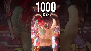 1000 Days Roman Reigns champion. 💯                                    #attitude #wwe #romantic