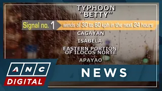 Storm signal no. 1 & 2 up in several areas in Luzon due to 'Betty'  | ANC