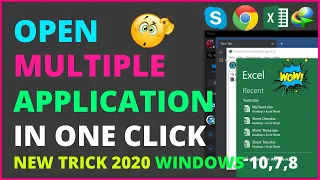 Open Multiple Apps & Programs on Windows 11 & 10 At Once | 2023