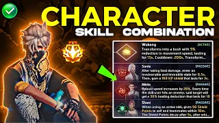 Best Character combination in free fire | Cs rank best character | CS character combination