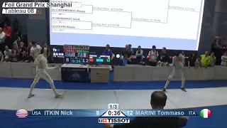 2019 145 T08 01 M F Individual Shanghai CHN GP BLUE MARINI ITA vs ITKIN USA