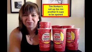 Tim Horton's Roll up the Rim - 6 cup opening (3 batch)
