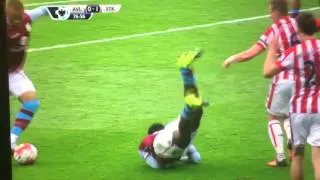 Micah Richards dive Fail vs Stoke