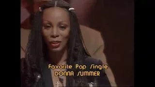 Donna Summer Wins Pop Single - AMA 1980