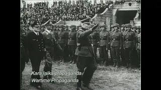 Latviešu Leģions, kara propagandas video. War time propaganda, Latvian Legion