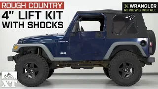 Jeep Wrangler Rough Country 4" Lift Kit - Shocks (1997-2002 TJ) Review & Install