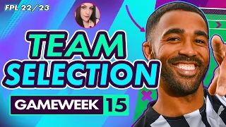 FPL GAMEWEEK 15 | TEAM SELECTION | TRIPLE TOON TIME! Fantasy Premier League Tips (2022 23)