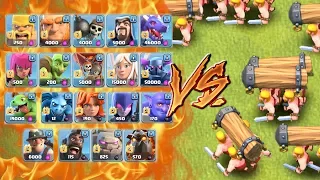 ALL TROOPS VS BATTLE RAM - Who Will Win? Clash of Clans New Troop! CoC Update 2017 Gameplay