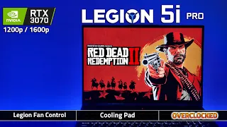 Legion 5i Pro | RDR2 | RTX 3070 Laptop + 12700h | 1200p & 1600p (Native / DLSS) + Fansound