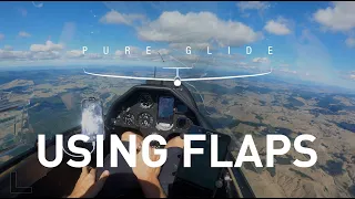 Glider Flaps Thermal Entry and Exit