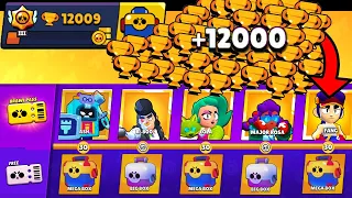 NONSTOP to 12000 TROPHIES Without Collecting BRAWL PASS! Brawl Stars