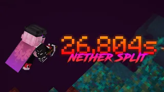 The Sub 27 Vine Seed Nether [feat. 3.85s Nether Portal]