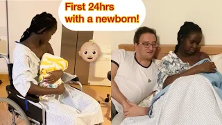 FIRST 24 HOURS WITH A NEWBORN BABY!👶🏼