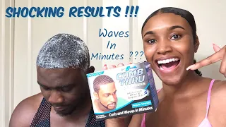 APPLYING S CURL TEXTURIZER FOR MEN ON MY BOYFRIEND’S COARSE CURLY HAIR