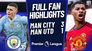 United CRUMBLE & City Comeback! Man City 3-1 Manchester United Highlights