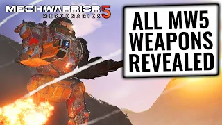 SO MANY WEAPONS IN THIS GAME! Mechwarrior 5 Mercenaries MW5