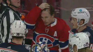 Brendan Gallagher Gets A Facewash In On Andrew Peeke During Scrum