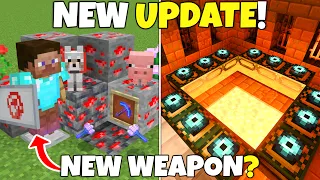 NEW UPDATE For Minecraft Bedrock! NEW WEAPON! Parity & Features Removed! Minecraft 1.20.70