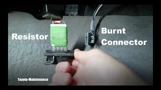 Toyota Tacoma Blower Resistor and Connector Repair