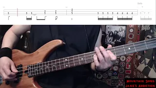 Mountain Song by Jane's Addiction - Bass Cover with Tabs Play-Along
