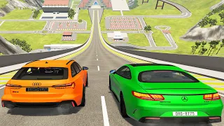 Big Ramp Jumps with Expensive Cars #11 - BeamNG Drive Crashes | DestructionNation