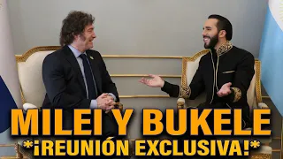 ¡EXCLUSIVO! REUNIÓN DE MILEI CON BUKELE (CHARLA IMPERDIBLE)