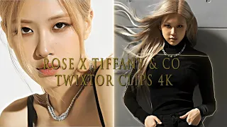 ROSE X TIFFANY & CO TWIXTOR CLIPS 4K | Min Lavi