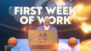 First Week of Work (and He's Just Getting Started...) | Notre Dame Men's Basketball