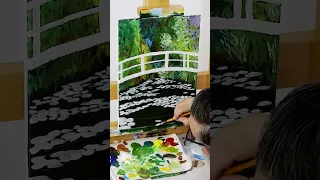 In this week's lesson, learn to paint a Monet-inspired bridge over a pond of water lilies in acrylic