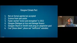 Recap of COP26 Key Outcomes and What Comes Next