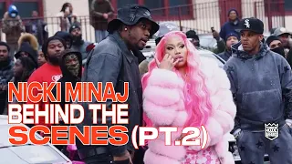 NICKI MINAJ BRINGS FIVIO FOREIGN TO HER HOOD | BEHIND THE SCENES ( PART 2 )