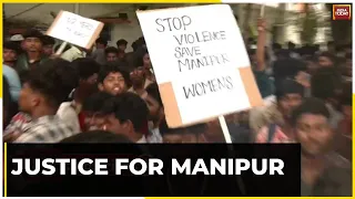 Watch: College Students Hold Protest Against Manipur Violence Demanding Justice For The Victims