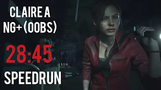 Resident Evil 2 Remake - Claire A NG+ (OoBs) - Speedrun [28:45] (FORMER World Record)