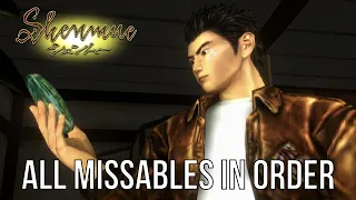 Shenmue missables in order - scenes, moves, trophies and point of no return explained