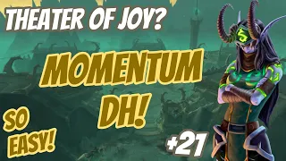 Momentum Havoc DH | Theater of Pain +21 | Shadowlands 9.1 M+ Havoc Demon Hunter PoV