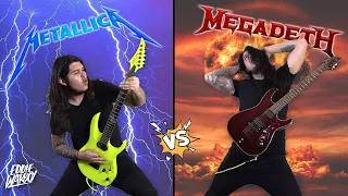 METALLICA vs MEGADETH pt. 2 (Guitar Riffs Battle)