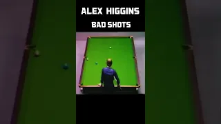 Alex Higgins Bad shots #snooker #snookermoments